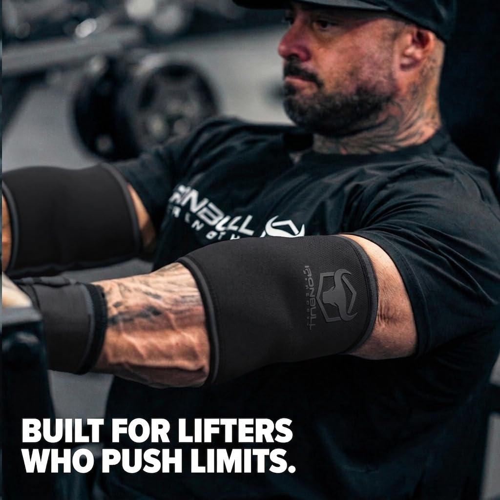 Iron Bull Strength empaque y etiqueta mostrando información de talla y garantía