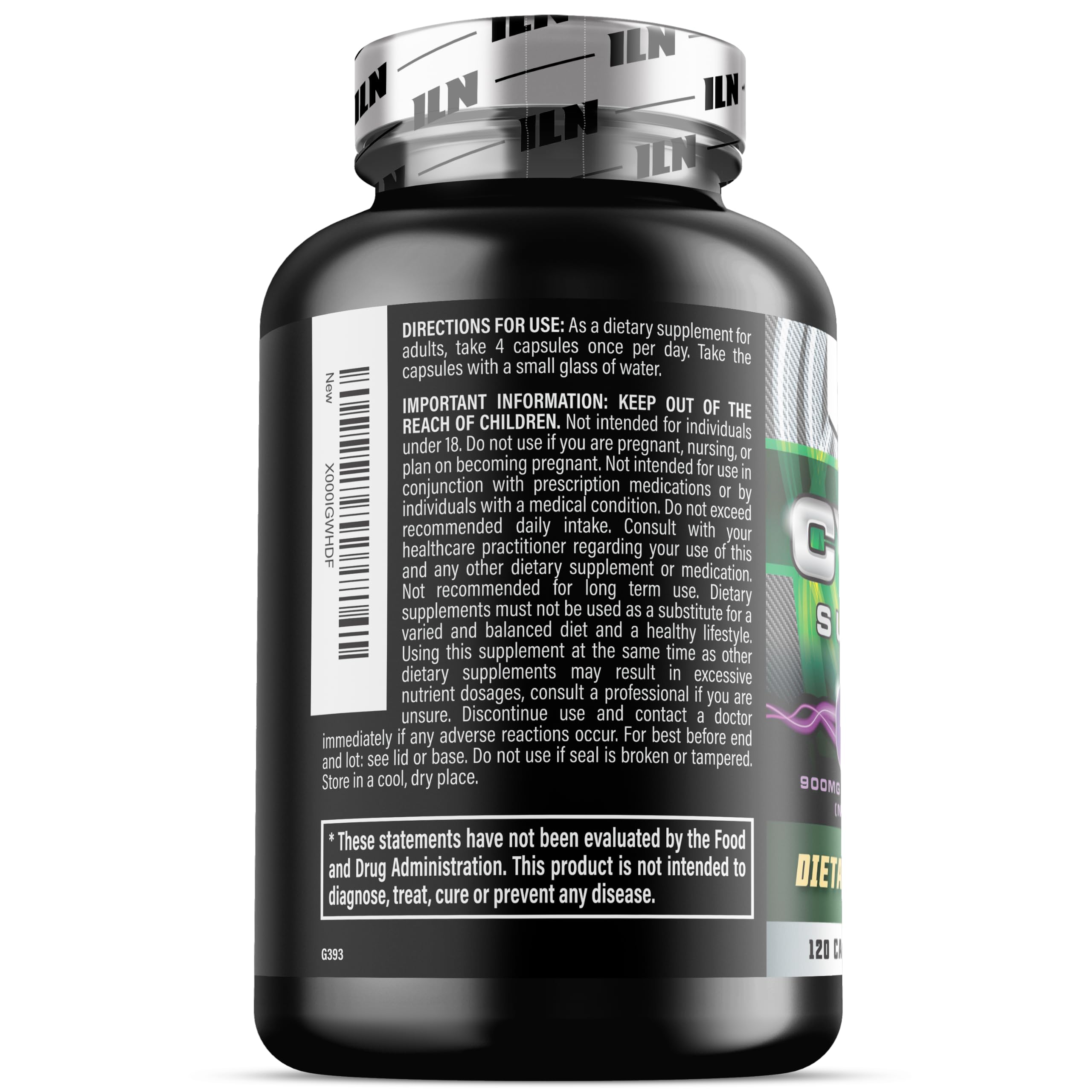 Iron Labs Nutrition sello de fabricación en EE. UU. subrayando calidad