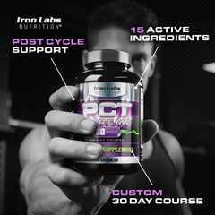 Iron Labs Nutrition etiqueta con instrucciones y beneficios visibles claramente