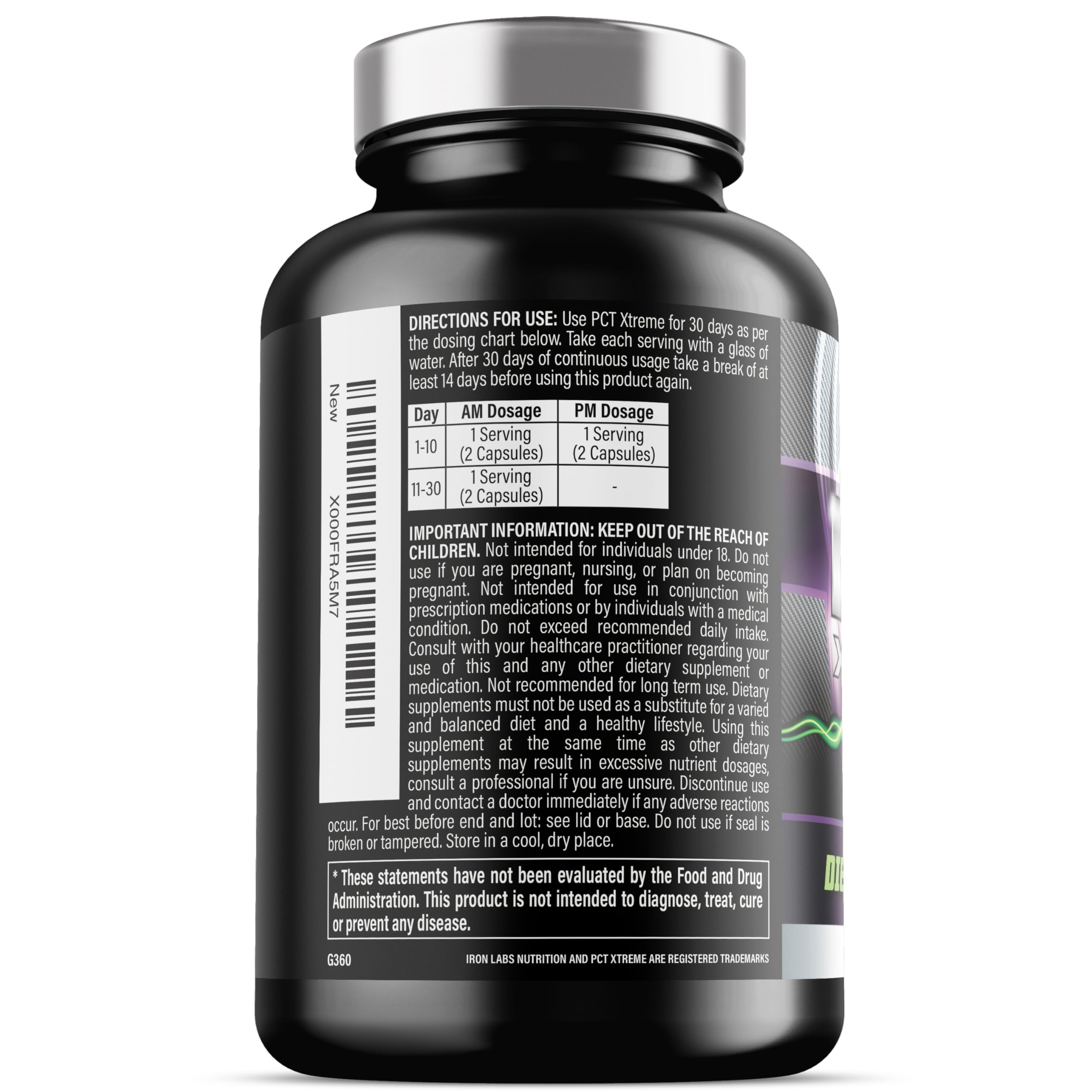 Iron Labs Nutrition persona tomando una cápsula para ilustrar administración diaria