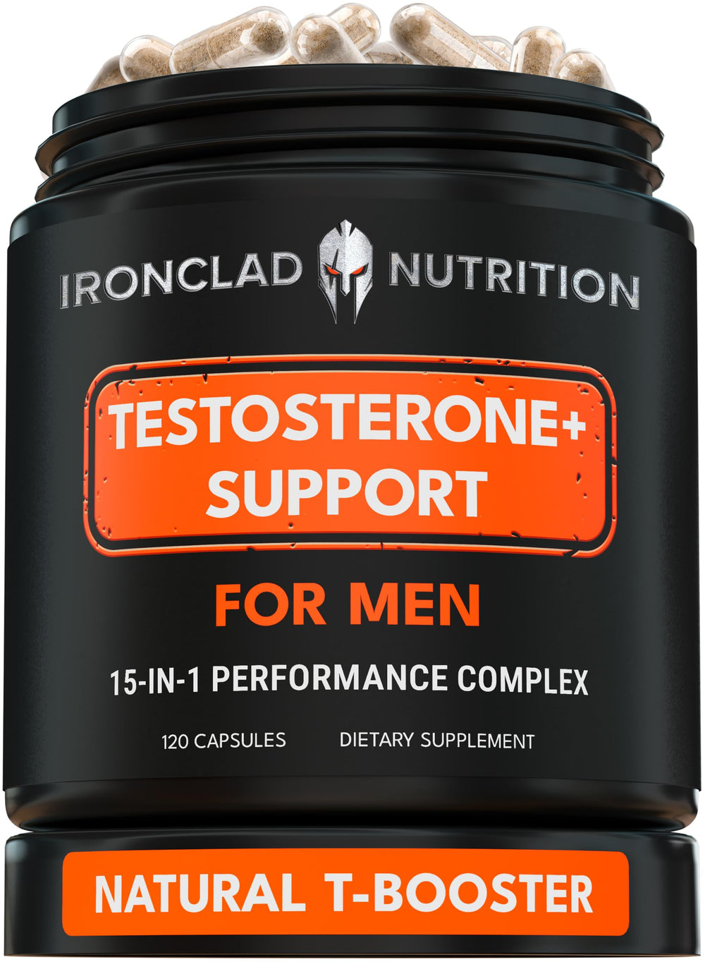 IRONCLAD NUTRITION frente del producto mostrando envase y marca, confianza visual