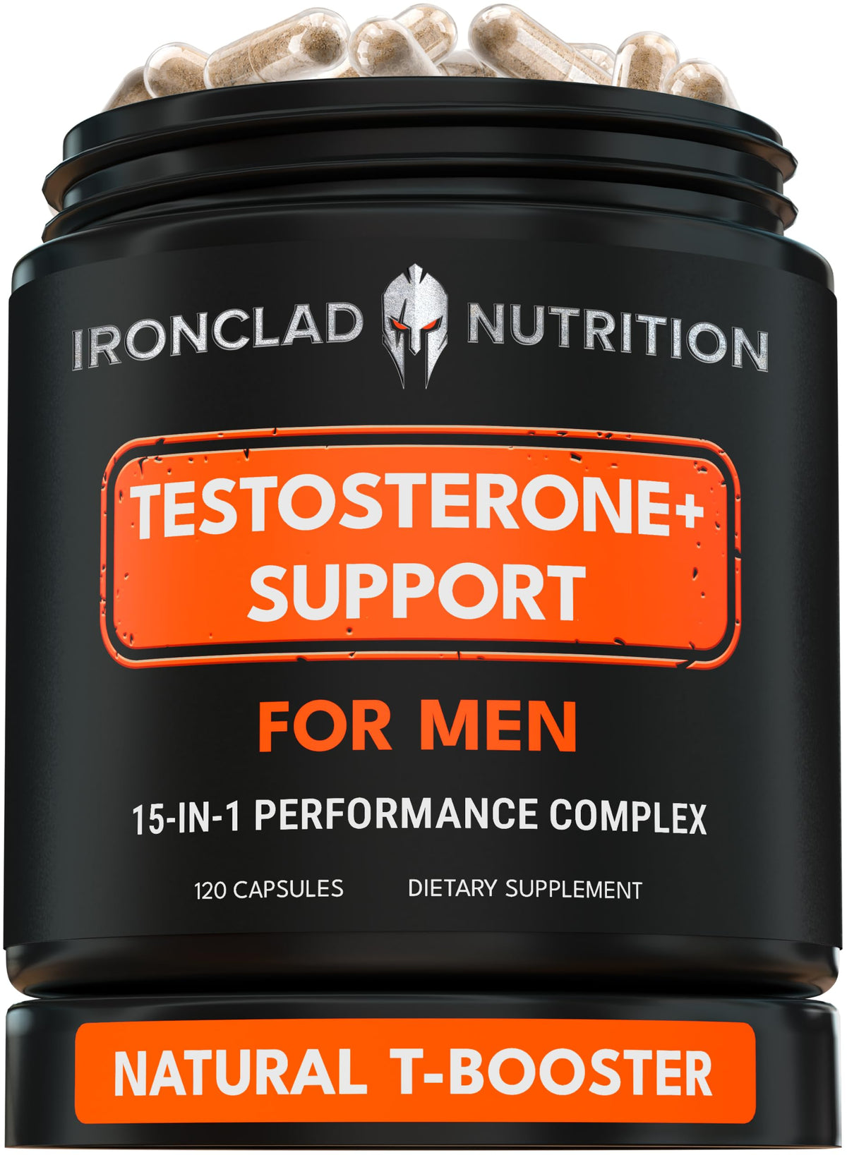 IRONCLAD NUTRITION frente del producto mostrando envase y marca, confianza visual