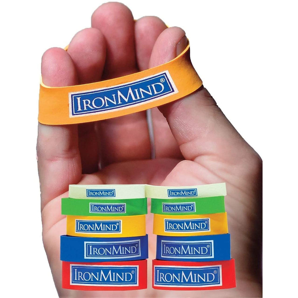 IronMind paquete frontal mostrando 10 bandas y codificación por color, mejora práctica