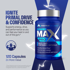 IronPeak Wellness cápsulas alineadas destacando formulación potente