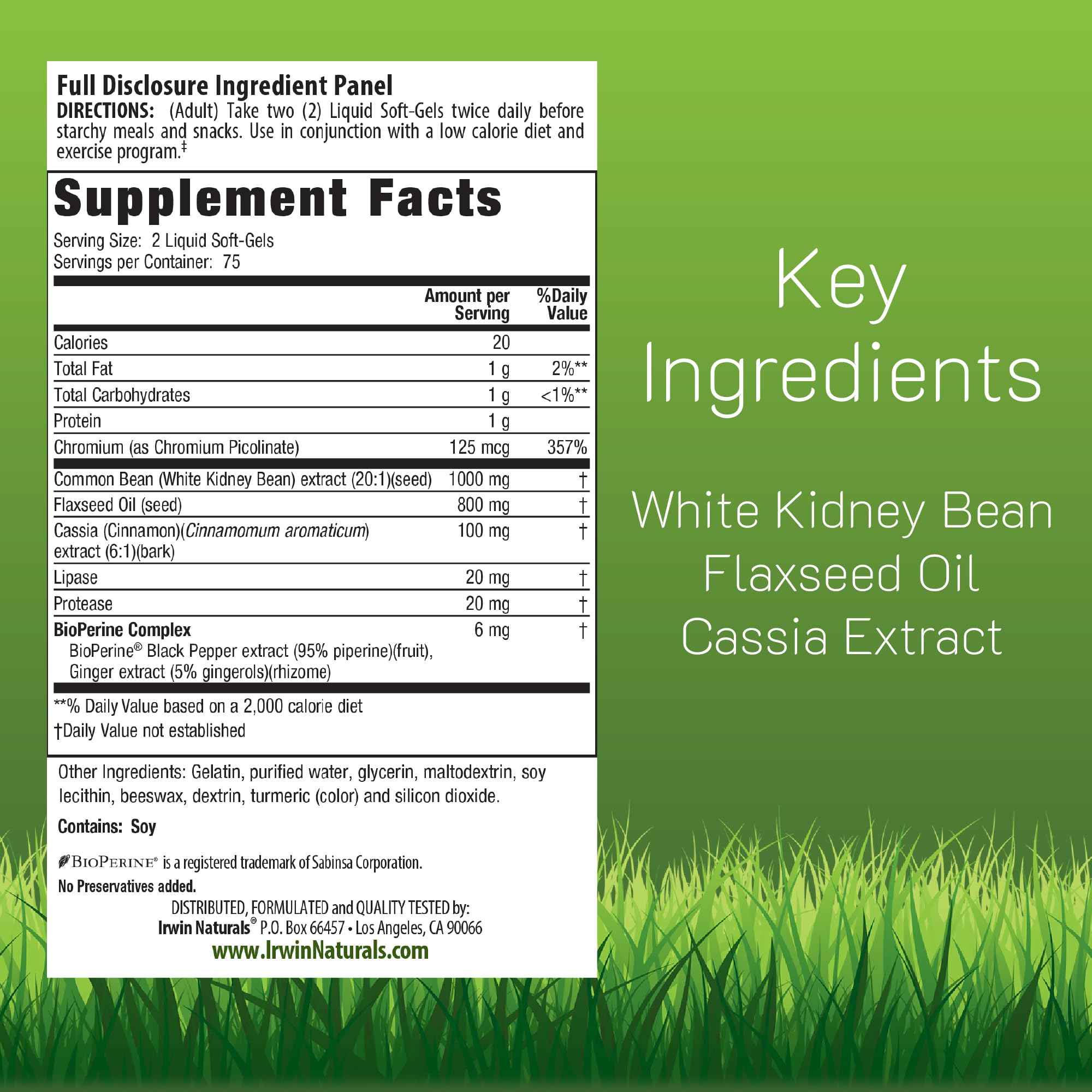 Irwin Naturals cápsula blanda en primer plano, fácil de tragar y absorción optimizada
