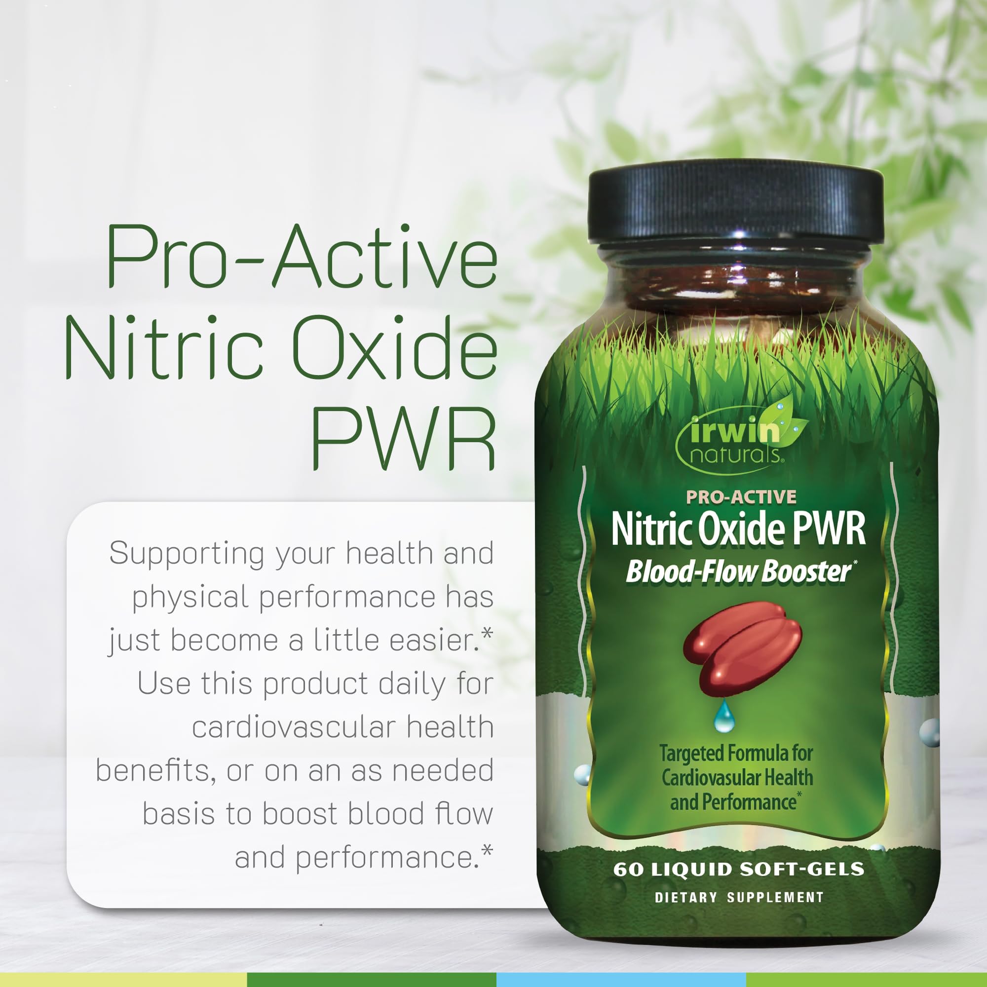 Irwin Naturals etiqueta nutricional mostrando dosis y recomendaciones