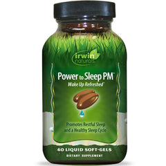 Irwin Naturals frente del envase mostrando producto y beneficios