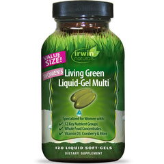 Irwin Naturals frente del empaque mostrando la marca y beneficios claros