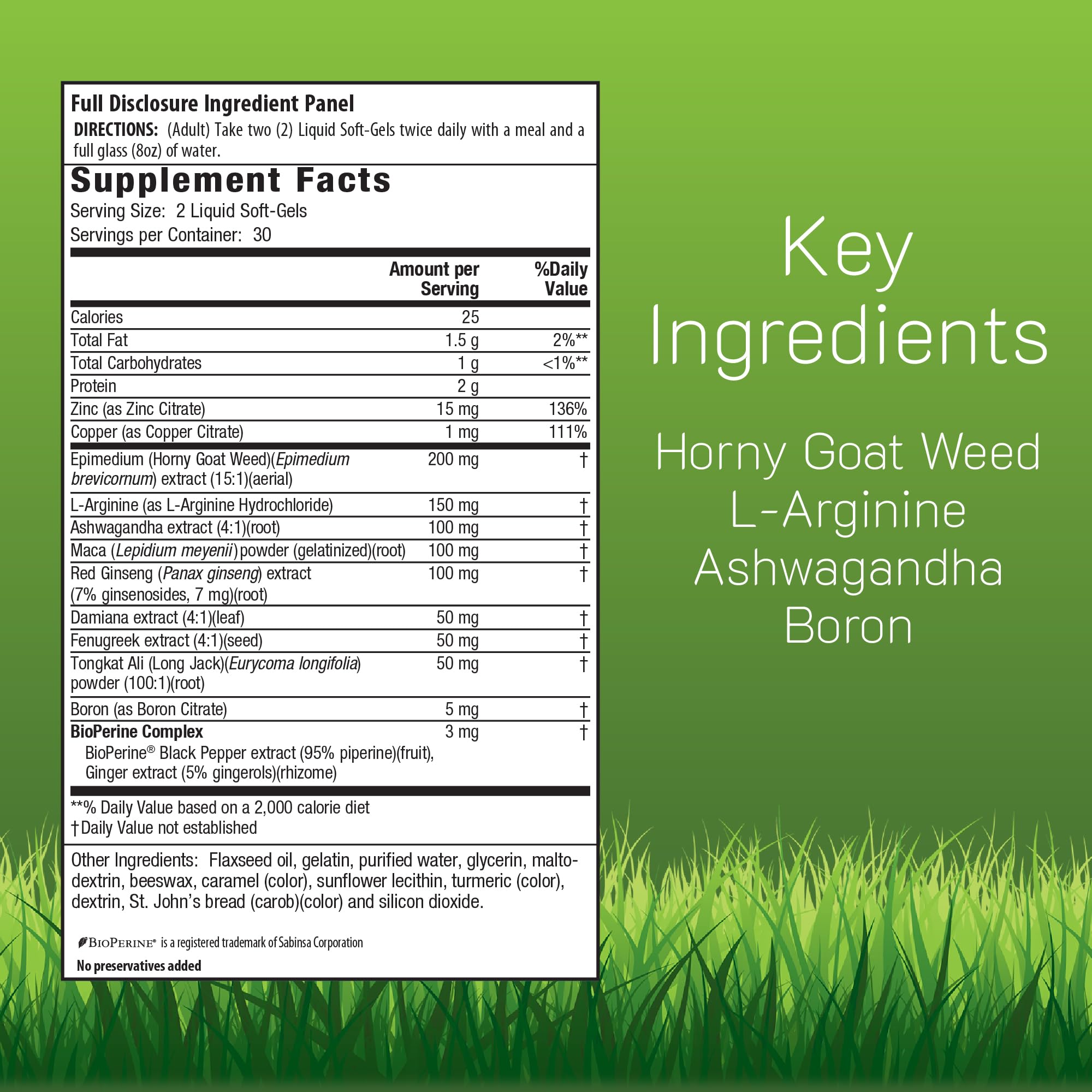 Irwin Naturals softgel en primer plano, fácil de tragar y absorción rápida