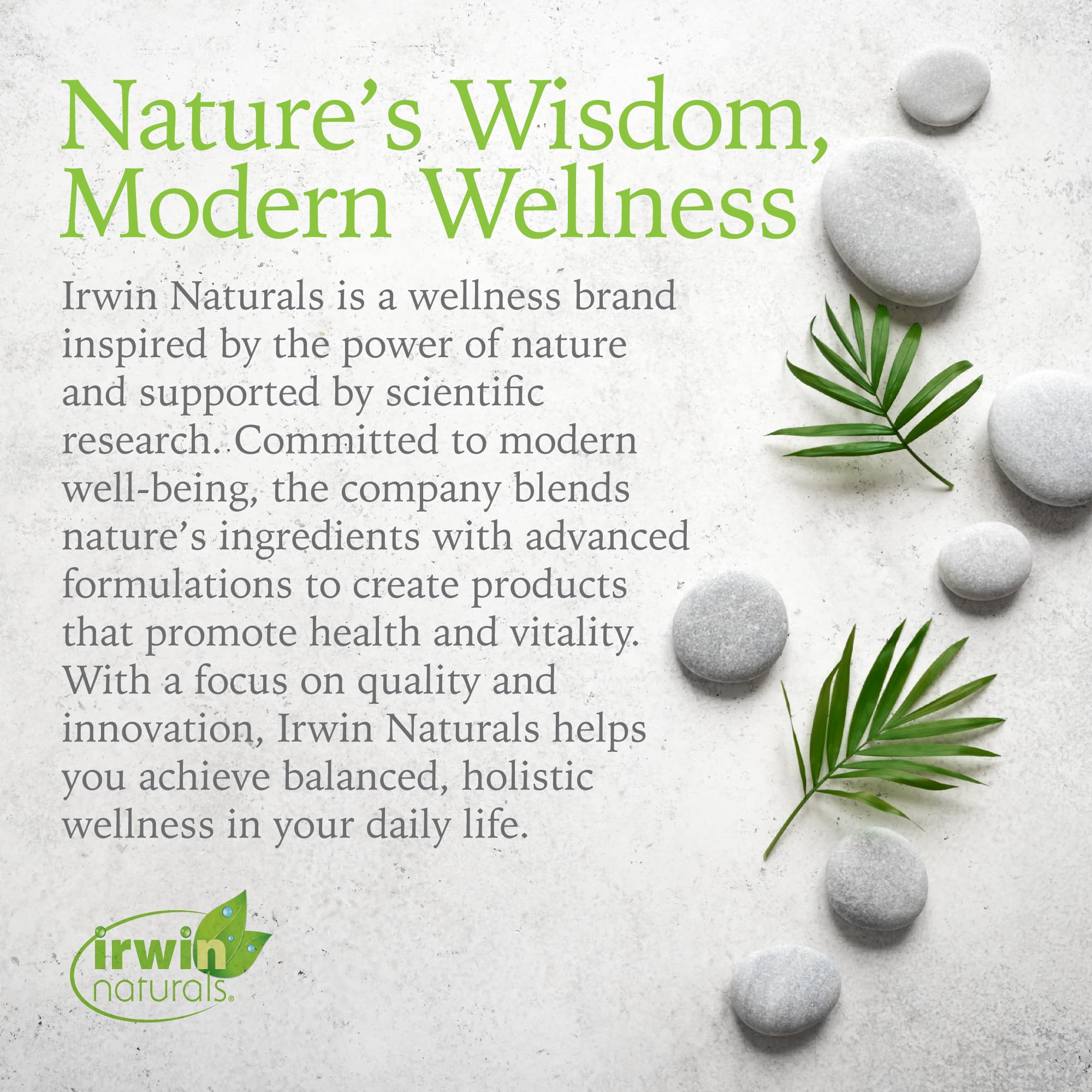 Irwin Naturals producto en cocina junto a agua para recordar hidratación