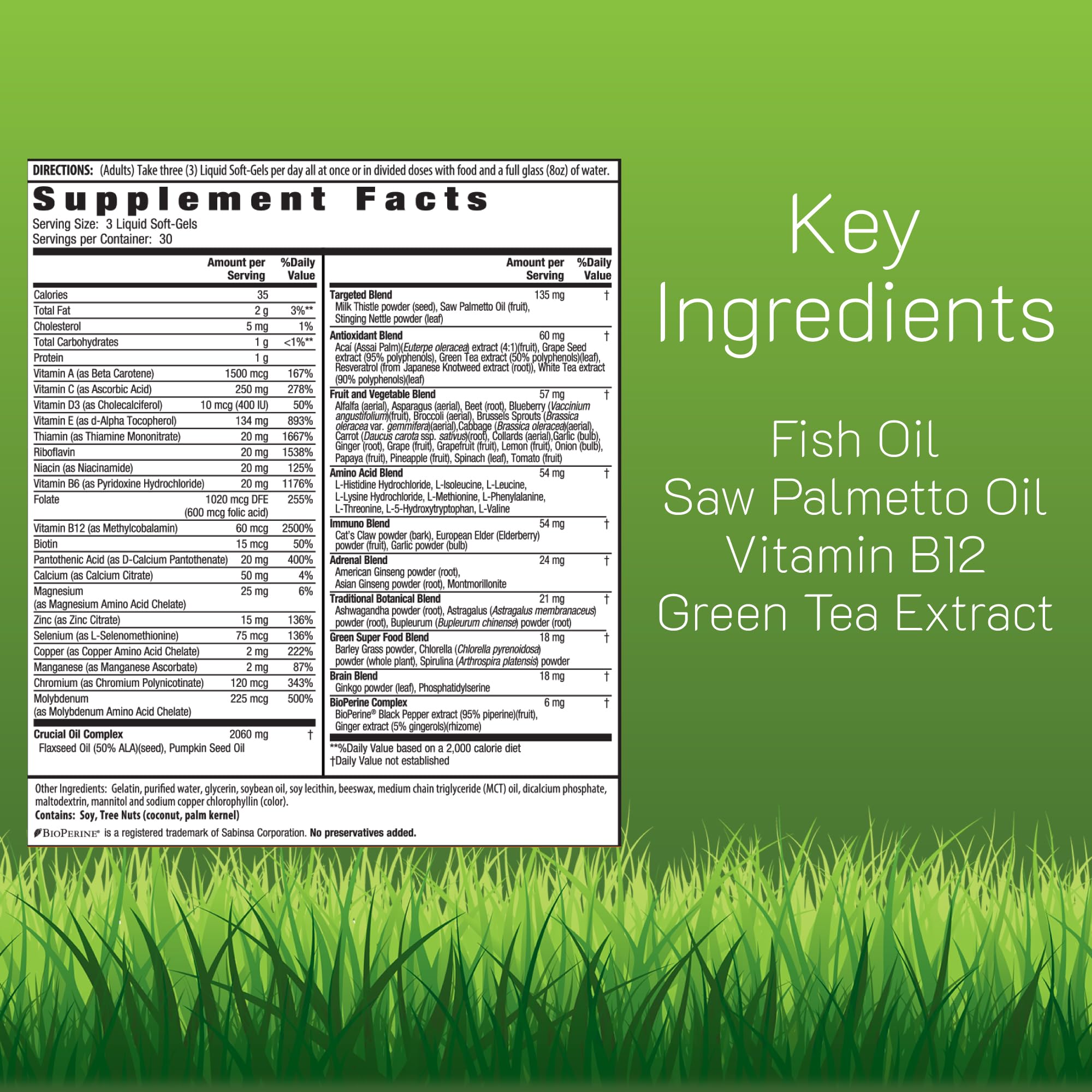 Irwin Naturals textura de soft-gel en primer plano, fácil de tragar