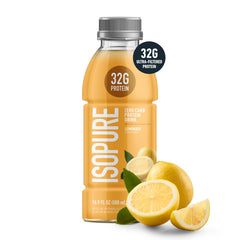 Isopure botella abierta lista para beber, comodidad inmediata