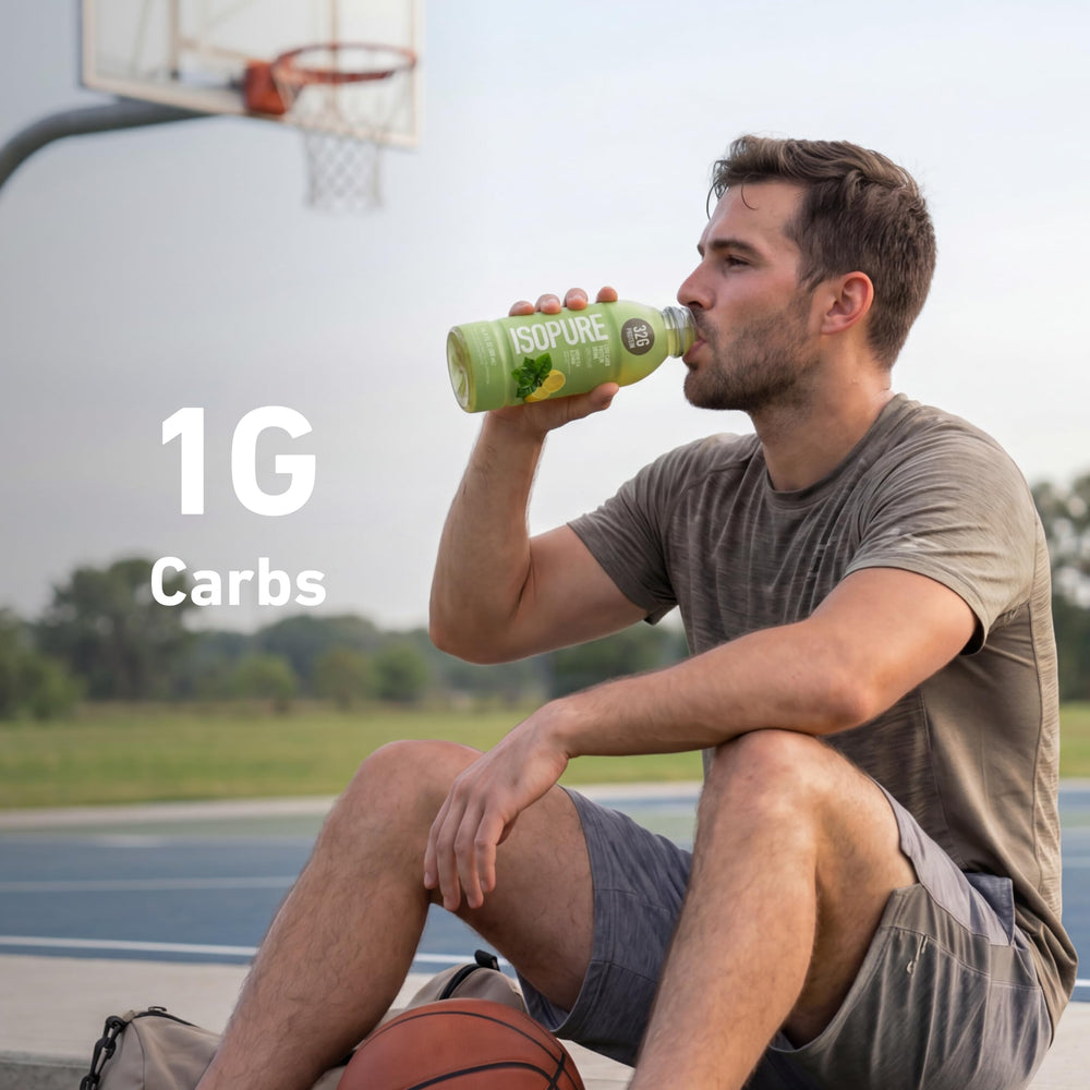 Isopure consumido post-entreno al aire libre, ayuda recuperación