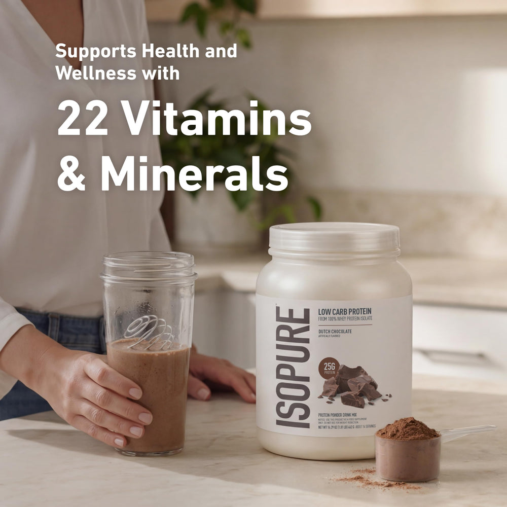 Isopure cuchara medidora con porción exacta para control de dosis