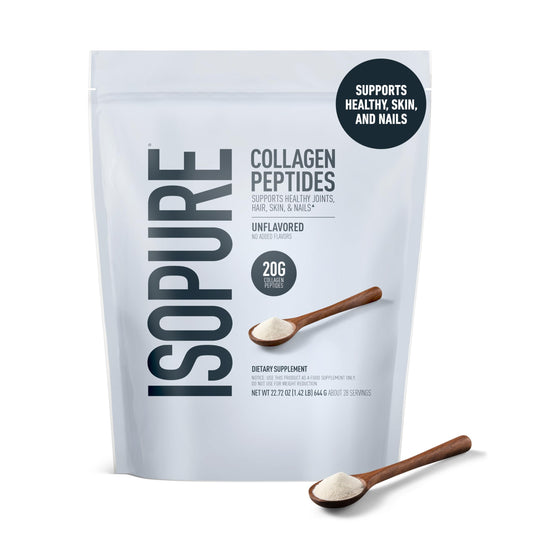 Isopure textura en cucharada, polvo fino y fácil disolución para mezclas