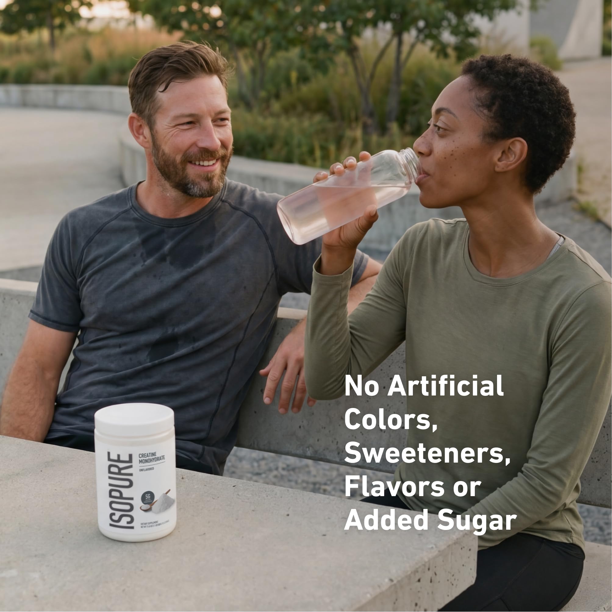 Isopure en mochila de gimnasio, ideal para llevar y uso diario