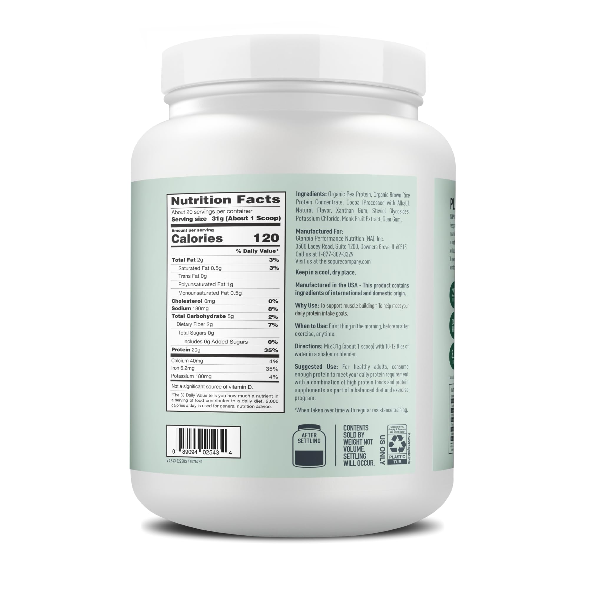 Isopure batido junto a equipo de gimnasio representando recuperación