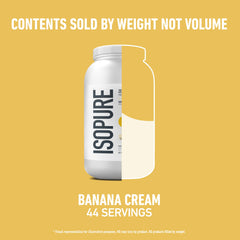 Isopure tabla con vitaminas y minerales que destaca apoyo nutricional