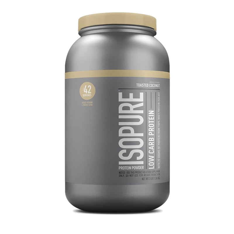 Cuchara con porción de Isopure que muestra cantidad por servicio y control de raciones