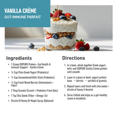 Batido casero con Isopure Vainilla Crème y frutas que inspira recetas nutritivas