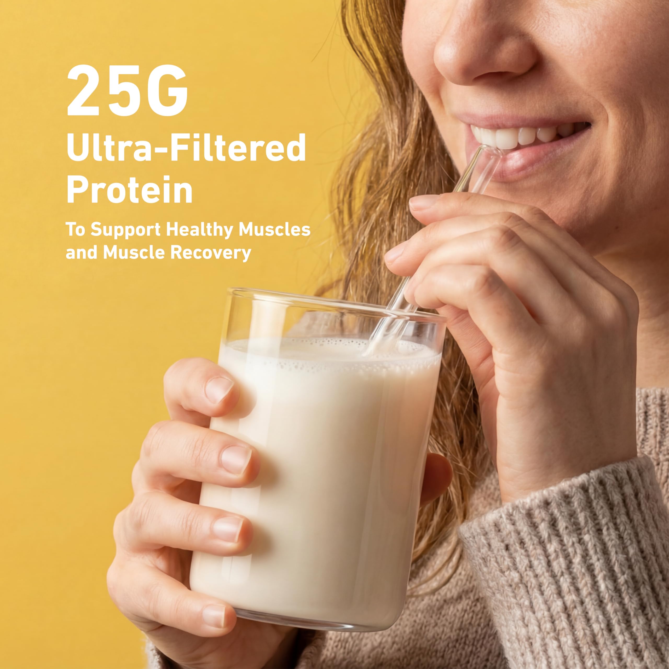 Isopure batido cremoso en vaso listo para consumo, conveniencia nutritiva