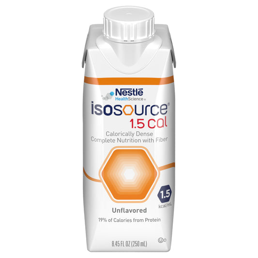 Isosource envase frontal mostrando etiqueta y ventaja de alta energía