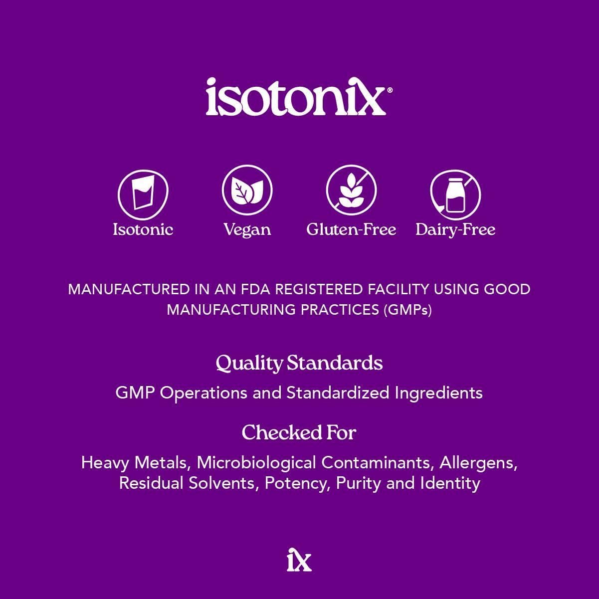 Extractos botánicos (uvas, pino, arándano) como ingredientes clave Isotonix