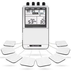 iSTIM EV-805 frontal de la unidad mostrando botones y diseño fácil de usar