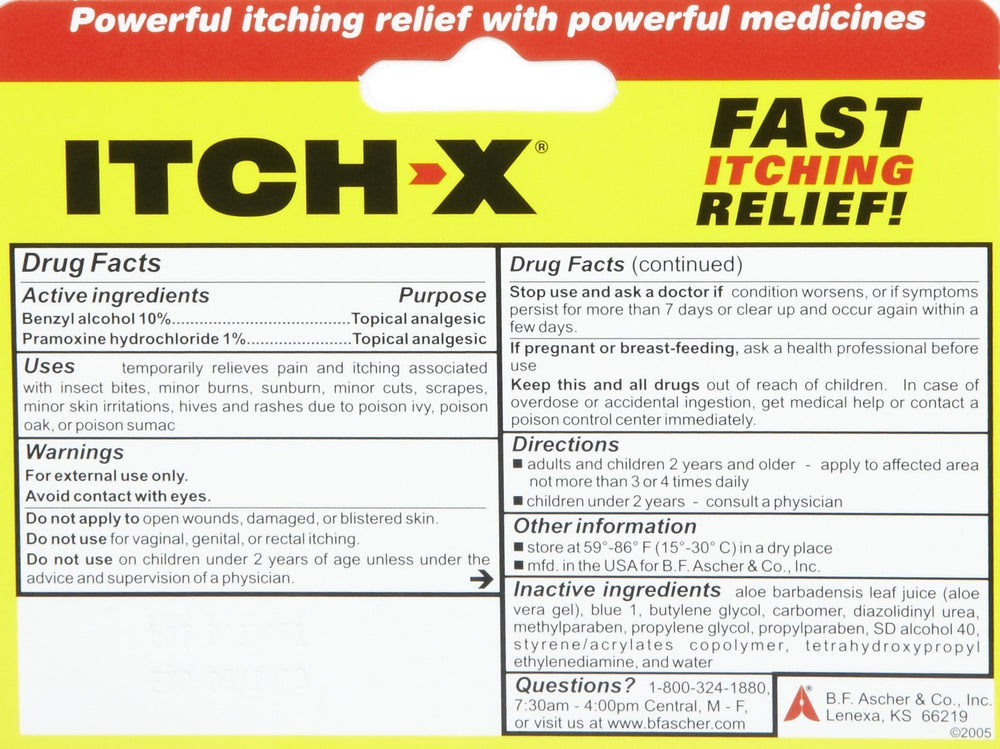 Itch-x en uso una madre aplicando gel a picadura infantil