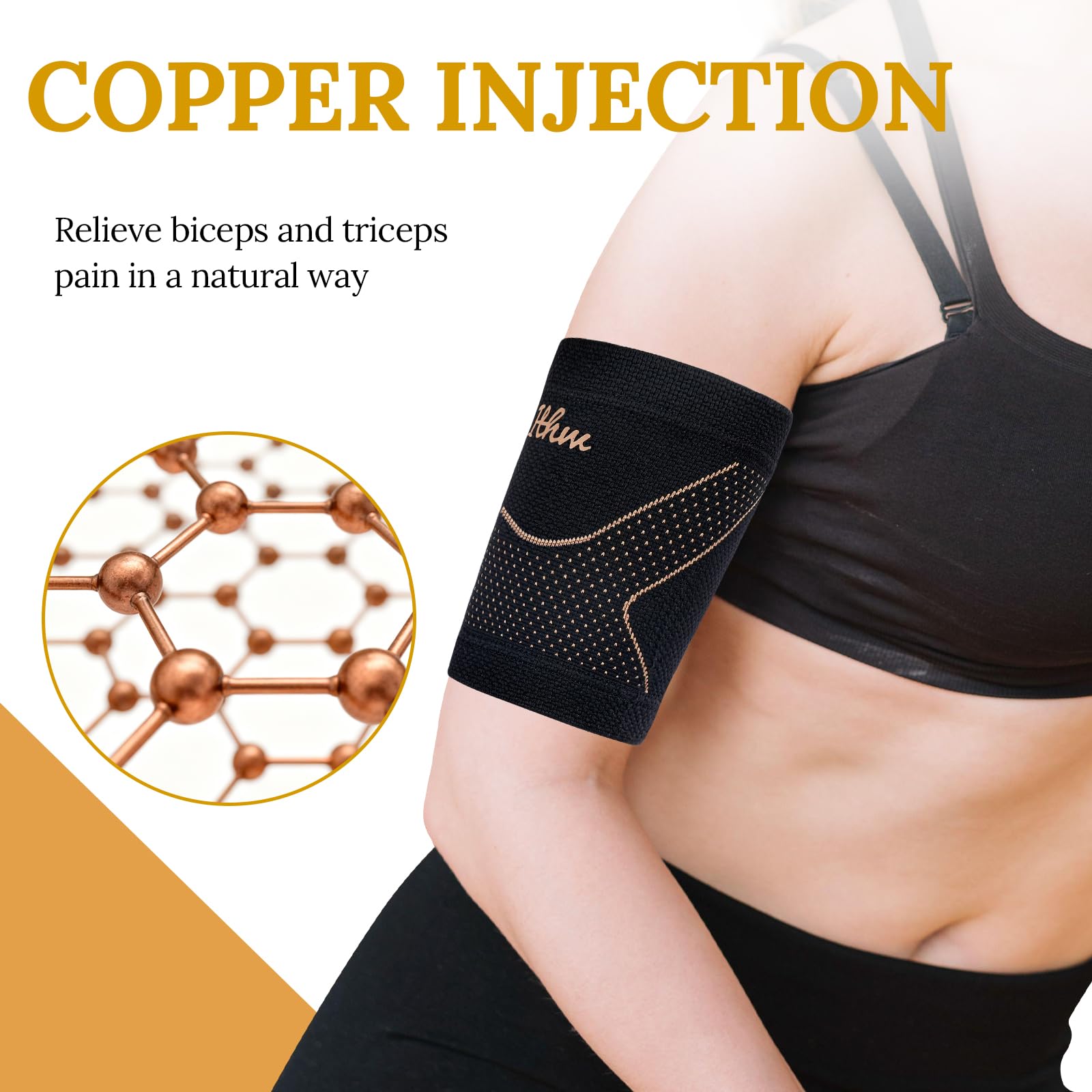ITHW primer plano de la textura de tejido infusionado en cobre