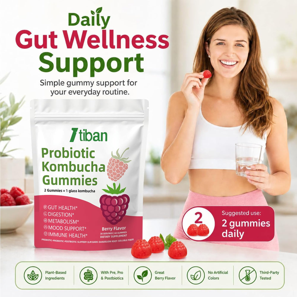 Itiban gomita cerca de extracto de slippery elm mostrando ingrediente calmante