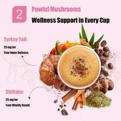 Itiban slim mushroom taza preparada lista para consumir con energía sostenida