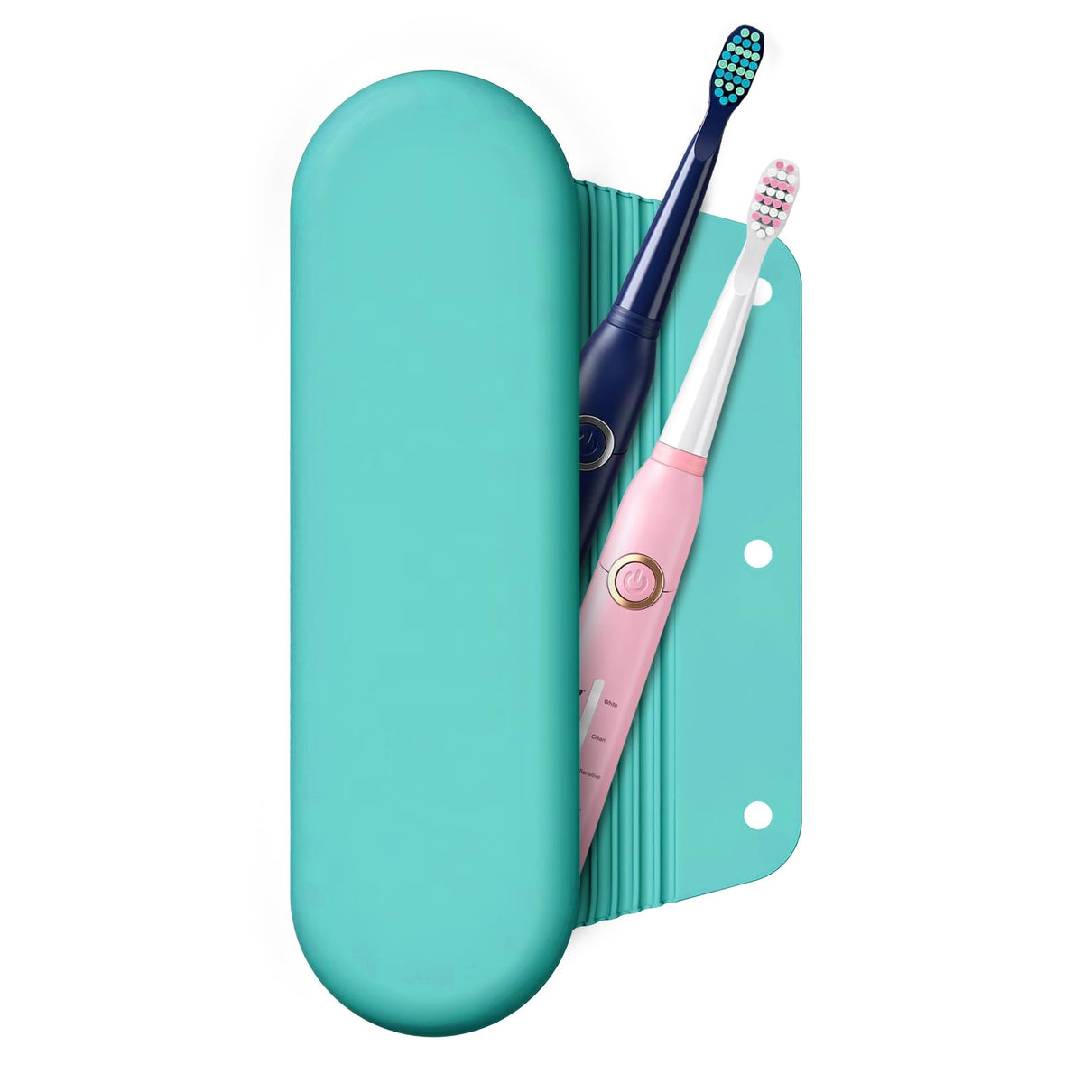 iTOKGOK estuche frontal mint green protege cepillo y ahorra espacio