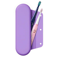 iTOKGOK estuche frontal morado mostrando diseño y cierre magnético para protección