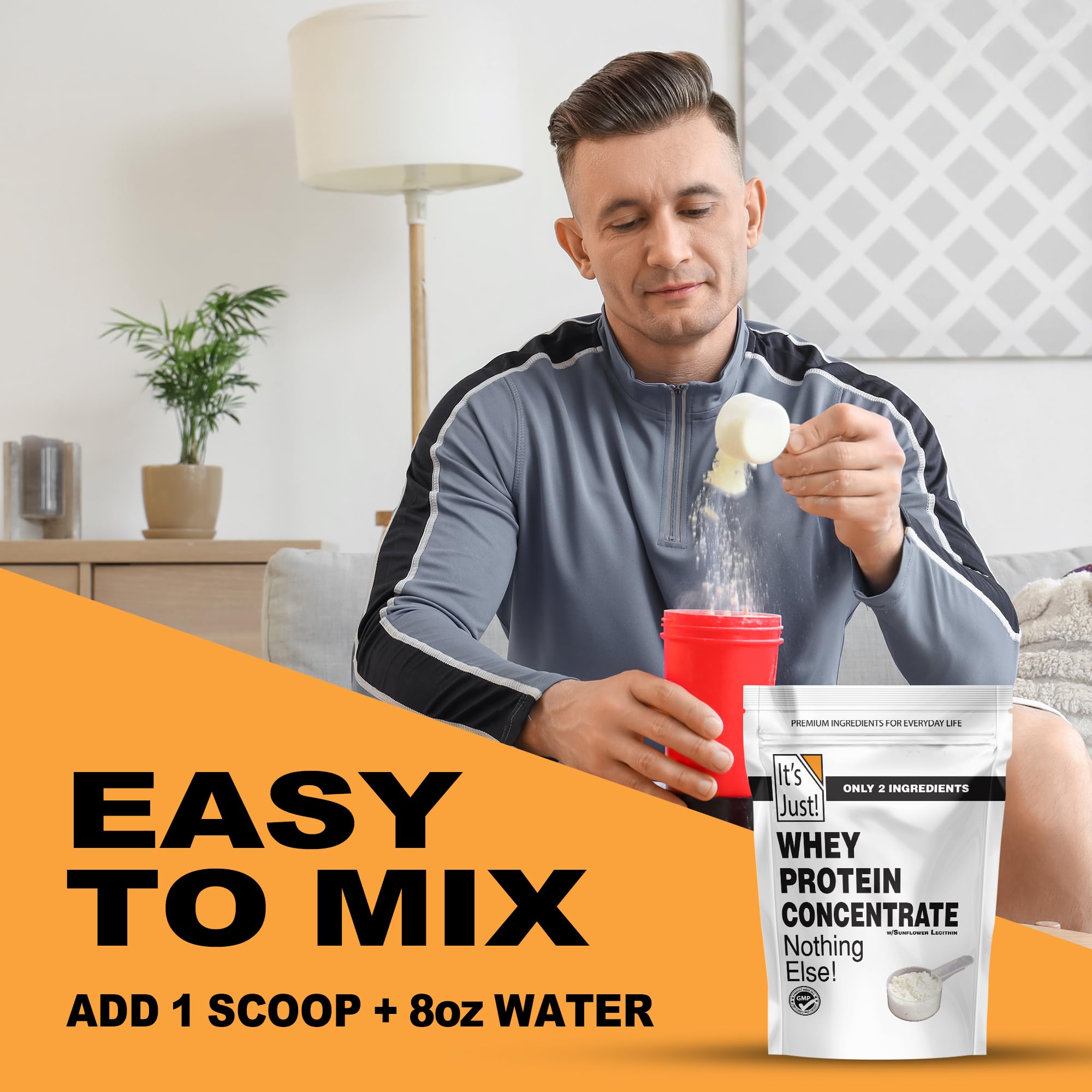 Its Just! batido sin sabor en vaso listo para beber, versatilidad nutricional
