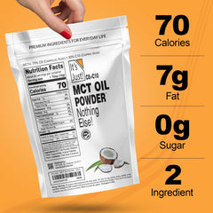 Its Just! etiqueta con ingredientes y certificaciones para confianza