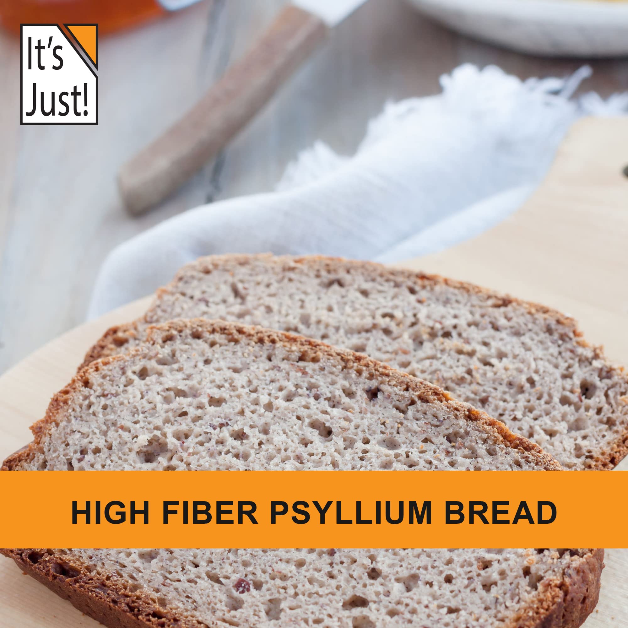 It's Just! psyllium mezclado en vaso, ayuda a lograr consistencia en bebidas
