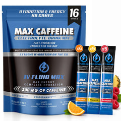 IV FLUID MAX empaque frontal mostrando información clave y conveniencia