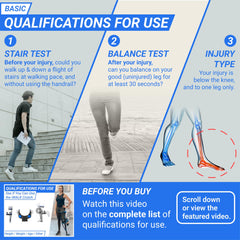 iWALK3.0 arnés ajustable en muslo para confort y ajuste seguro