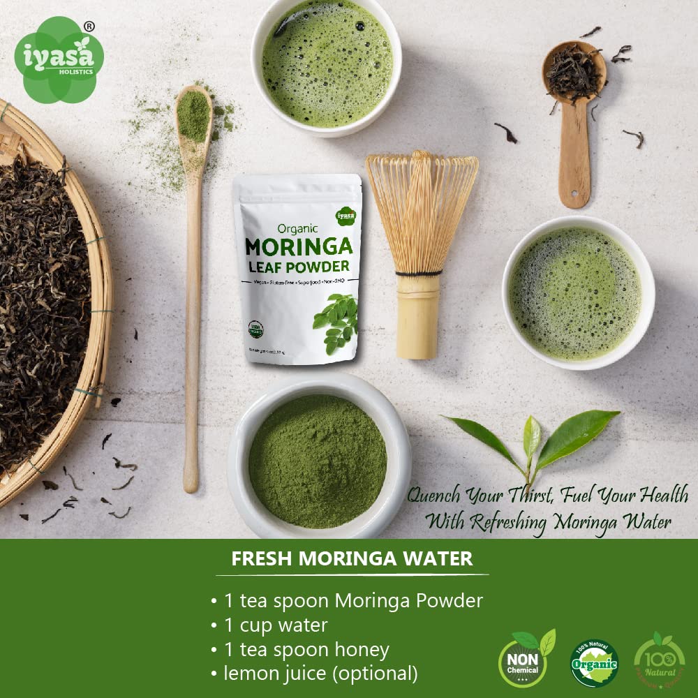 Iyasa Holistics batido verde en vaso que aporta nutrición vegetal