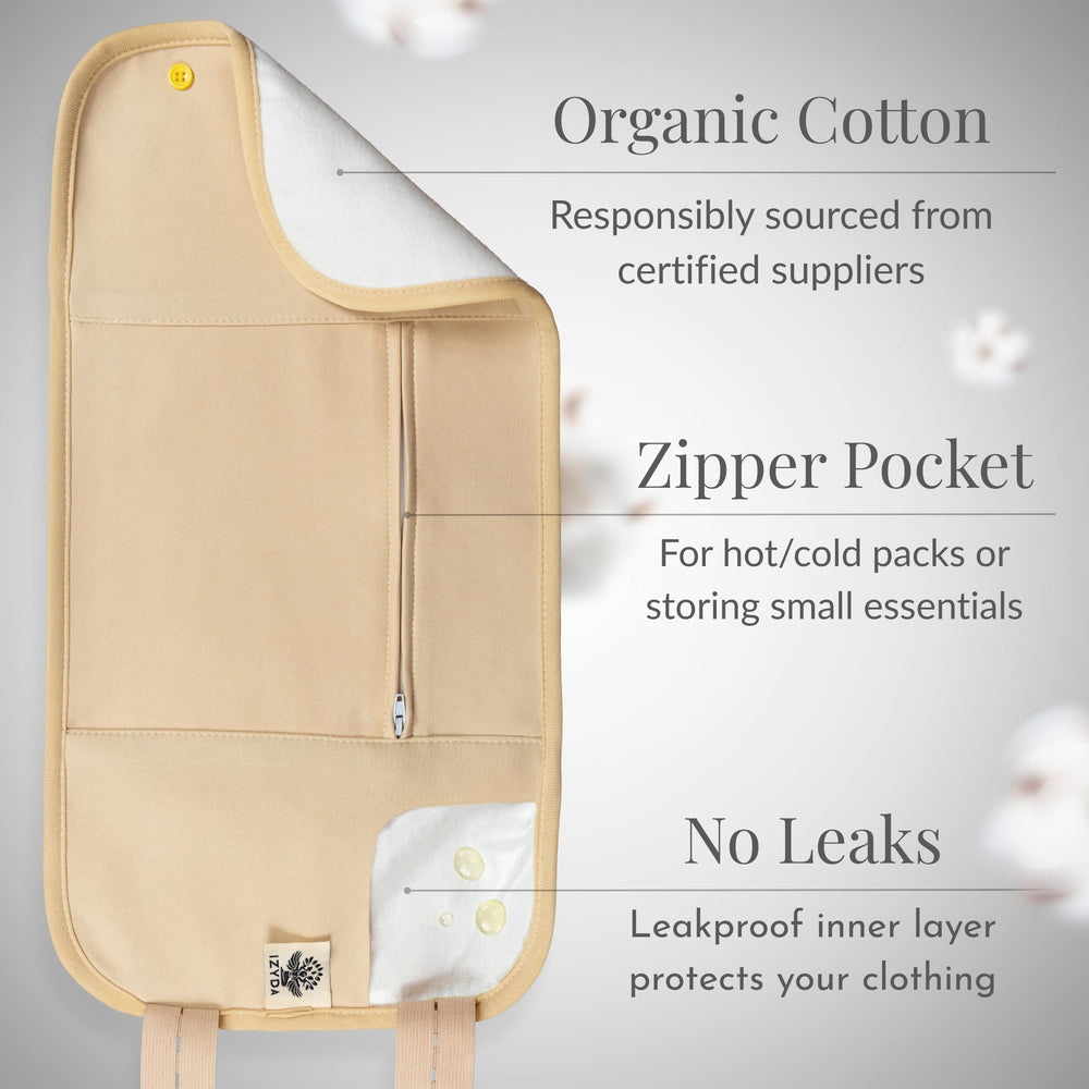 IZYDA textura de franela orgánica suave para contacto con la piel