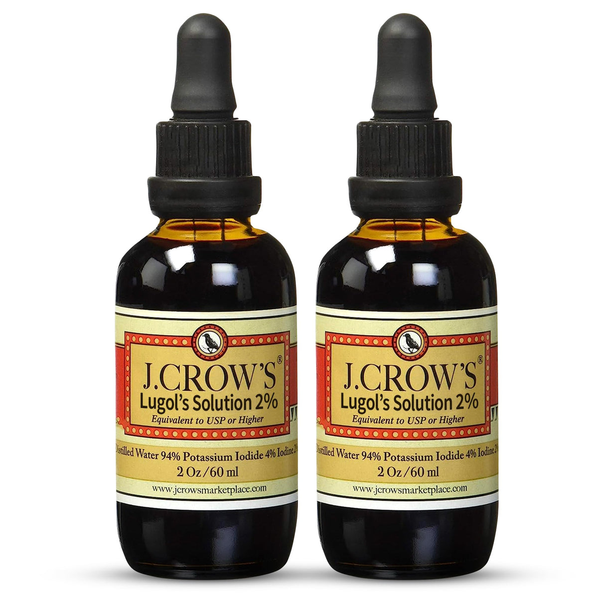 J. CROW'S envase frontal mostrando marca y presentación, fácil identificación