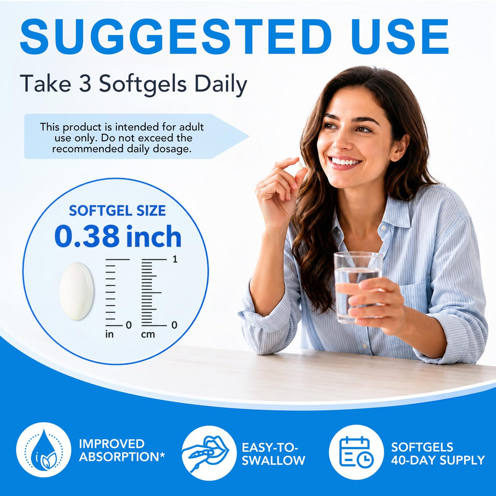 J&H Jasmine&Hyacinth caja abierta con softgels, comodidad de suministro diario