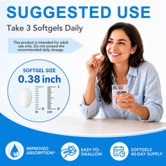 J&H Jasmine&Hyacinth caja abierta con softgels, comodidad de suministro diario
