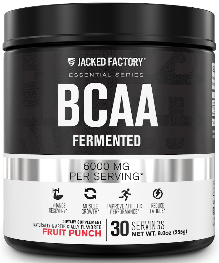 Jacked Factory bote frontal mostrando diseño y sabor Fruit Punch beneficios claridad