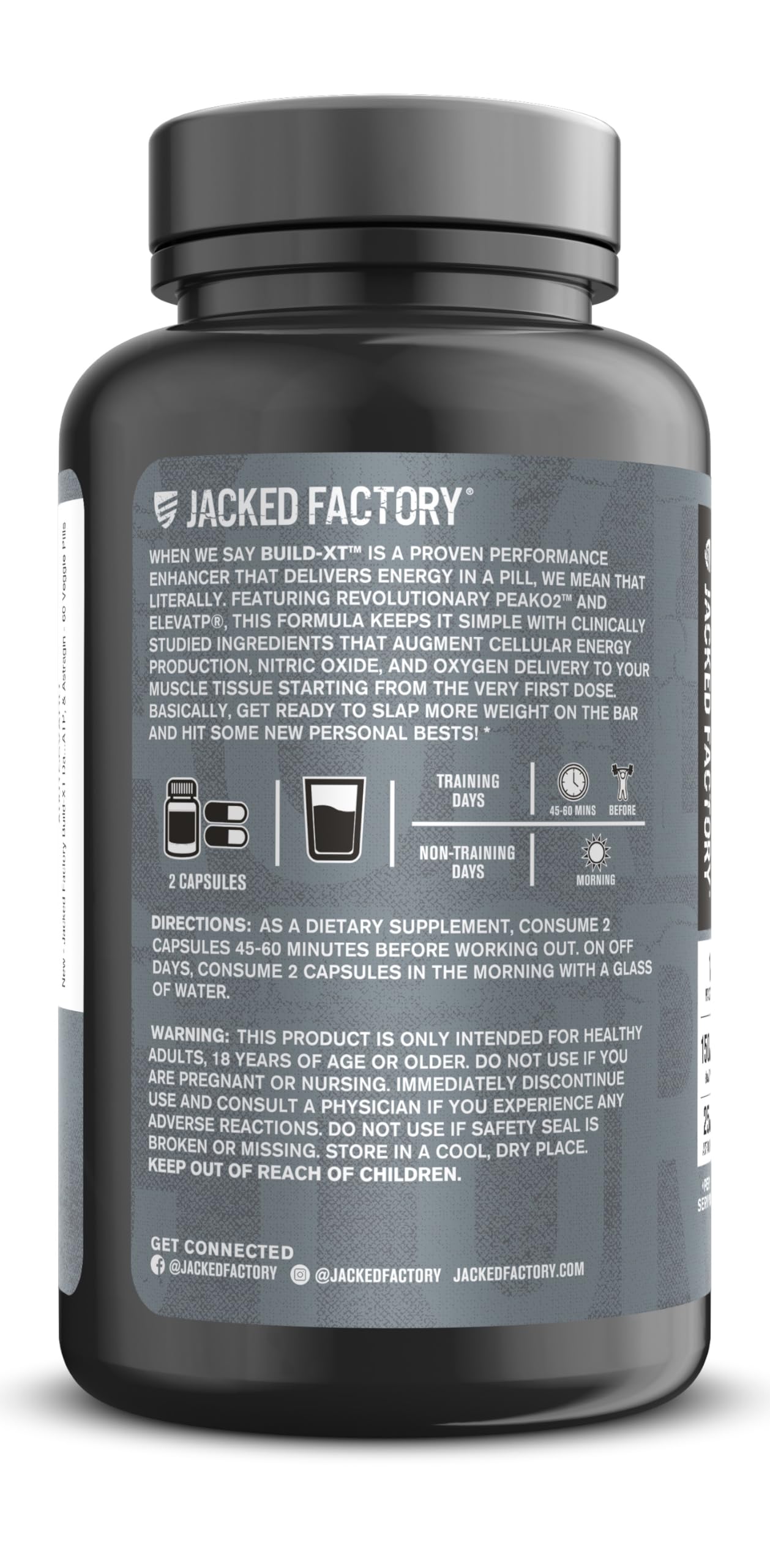 Jacked Factory junto a equipo de entrenamiento ilustrando uso pre-entreno