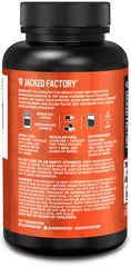 Jacked Factory Burn-XT certificado cGMP mostrado con sello de fabricación y confianza