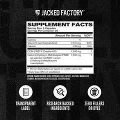 Jacked Factory cápsulas en mano mostrando tamaño y facilidad