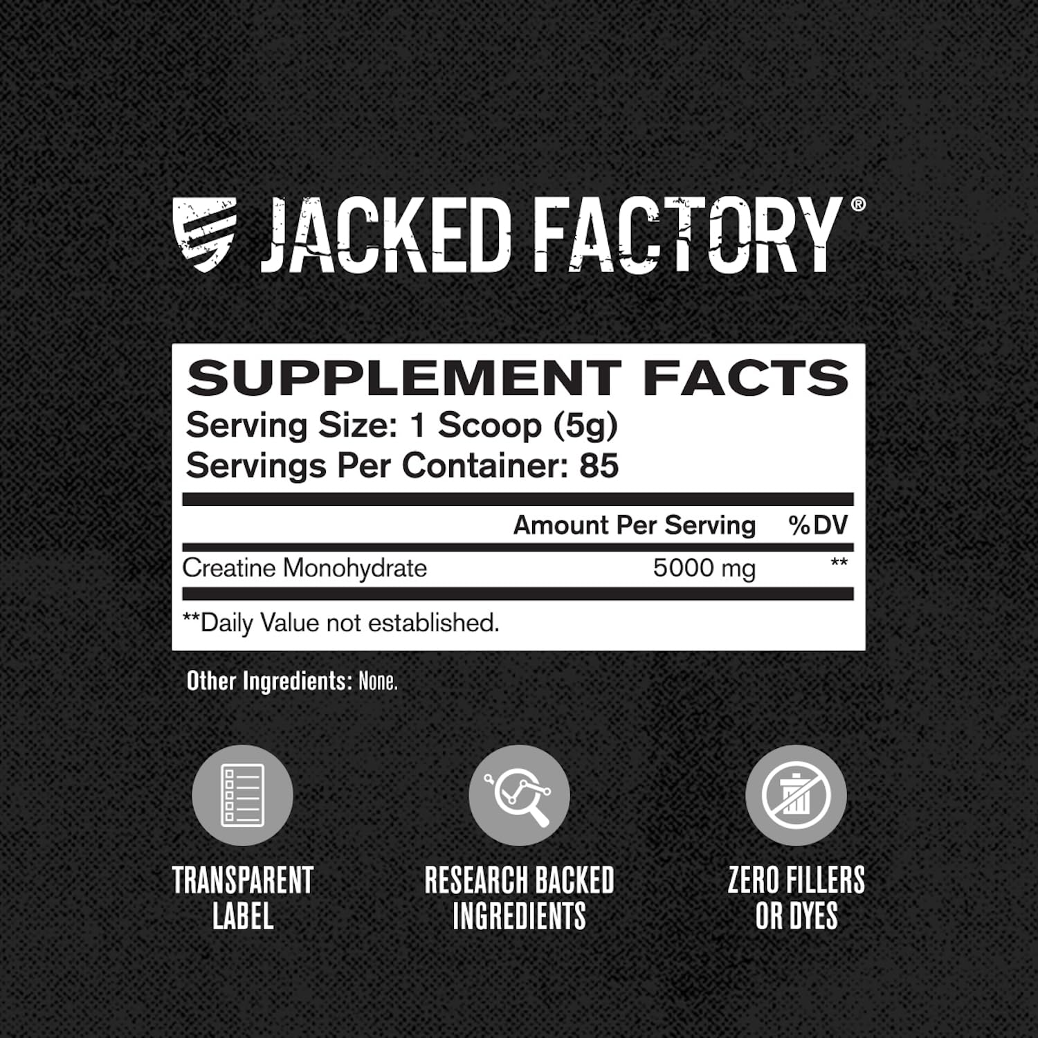 Jacked Factory caja de presentación con sellos de prueba, garantía de calidad