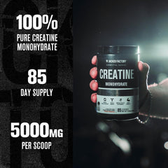 Cuchara con 5 g de Jacked Factory indicando dosis precisa diaria